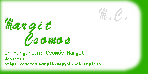 margit csomos business card